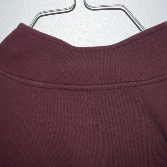 Carhartt Mens 1/4 Zip XL Maroon Long Sleeve Pullover Sweater - Picture 6 of 6